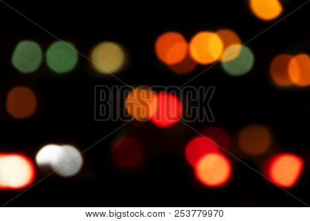 Bokeh With Multi Colors. Festive Lights Bokeh Background. Defocused Bokeh Lights. Blurred Bokeh. Bok