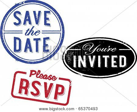 Save the Date Invitation Stamps