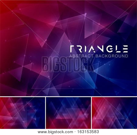 Triangular abstract background. Low poly and geometric vector background series suitable for design element and web background