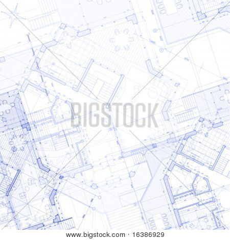 Vector fondo de Arquitectura abstracta: plan de la casa