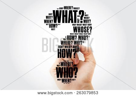 Question Mark - Questions Whose Answers Are Considered Basic In Information Gathering Or Problem Sol