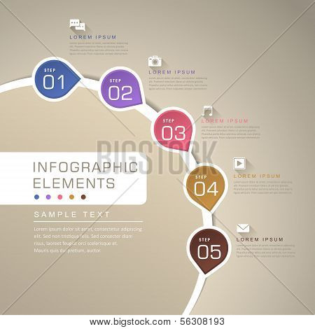 Abstract Flow Chart Infographics