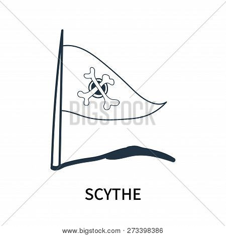 Scythe Icon Isolated On White Background. Scythe Icon Simple Sign. Scythe Icon Trendy And Modern Sym