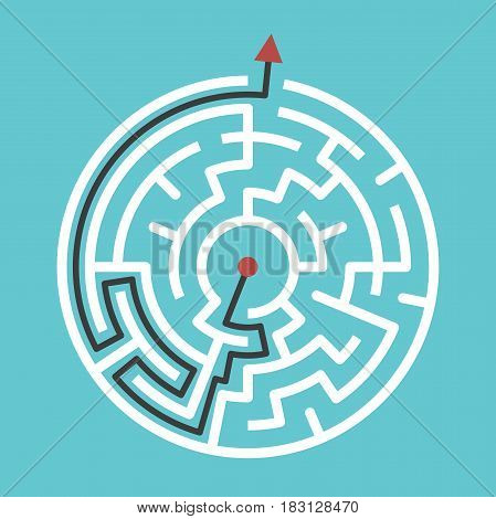 Circular Maze With Solution