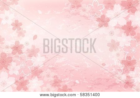 Shabby Chic Cherry Blossom Background