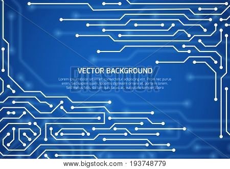 Abstract cybernetic vector background with circuit boarding scheme. Motherboard scheme background illustration