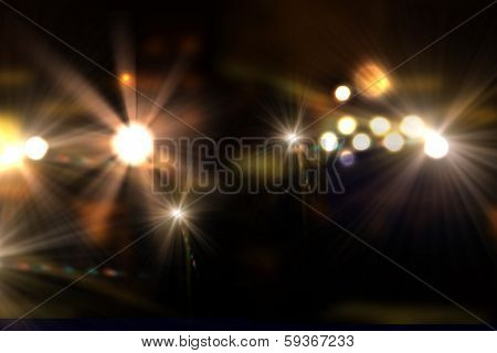 Background image of stage in color lights