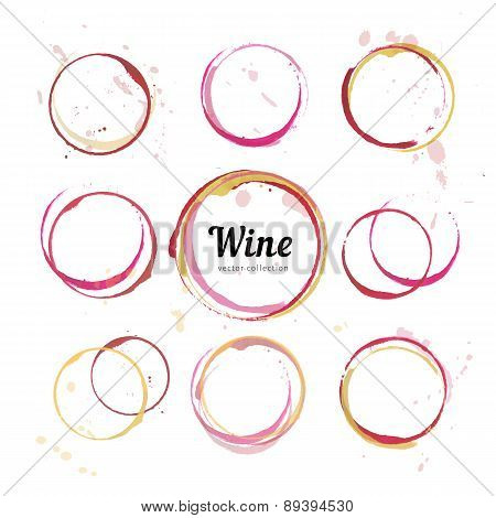 Wine stain circles