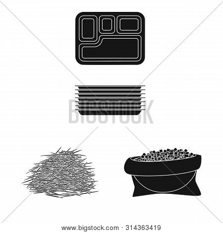 Vector Design Of Sucrose And Technology Logo. Set Of Sucrose And Cane Stock Vector Illustration.