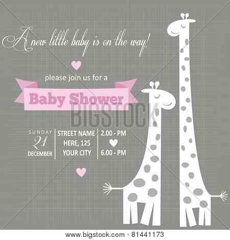 Baby Girl Invitation For Baby Shower