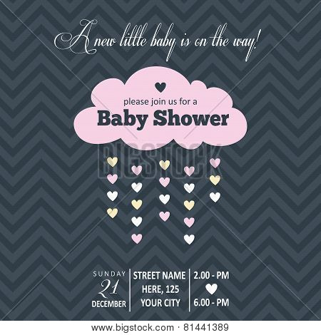 Baby Girl Invitation For Baby Shower