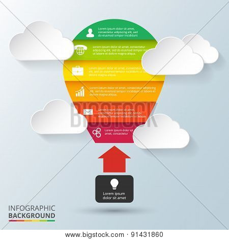 Vector balloon element for infographic.