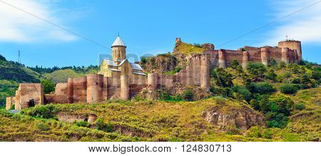 Ancient fortress Narikala in the old town of Tbilisi Georgia. Caucasus.