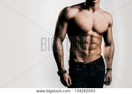 Muscular Man With Sexy Body