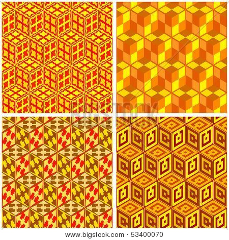 Seamless mosaic pattern. Vector illustration.