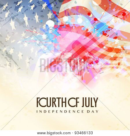 Fourth of July, American Independence Day celebration background in national flag colors.