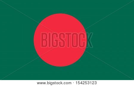 Official vector flag of Bangladesh . People's Republic of Bangladesh .