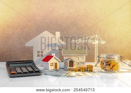 Real Estate Or Property Development. Construction Business Investment Concept. Home Mortgage Loan Ra