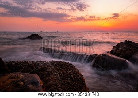 Ocean, Coastline, Seascape, Colorful, Background, Beach, Beautiful, Blue, Blurred, Calming, Cloud, C