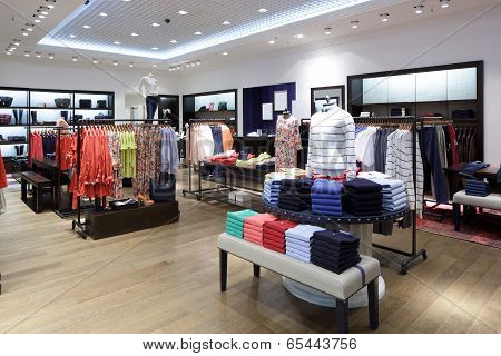 Brand New Interior Of Cloth Store