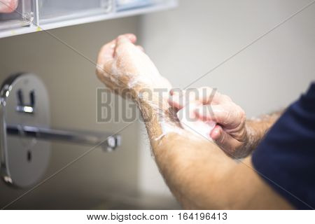 Surgeon Washing Hands