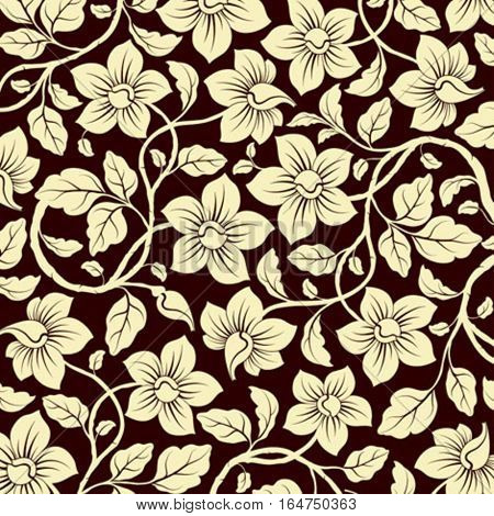 Floral background. Beautiful vector illustration.