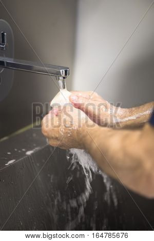 Surgeon Washing Hands