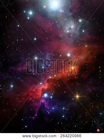 Abstract, Astronomy, Background, Beautiful Background, Starry Sky, Black, Clouds, Colorful Nebula, C