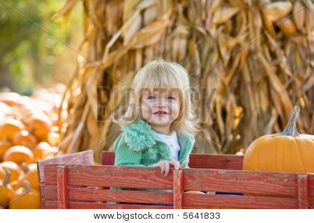 Petite fille dans un Wagon