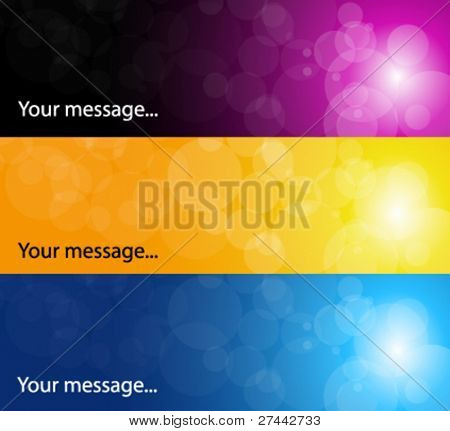 Set of 3 vector backgrounds