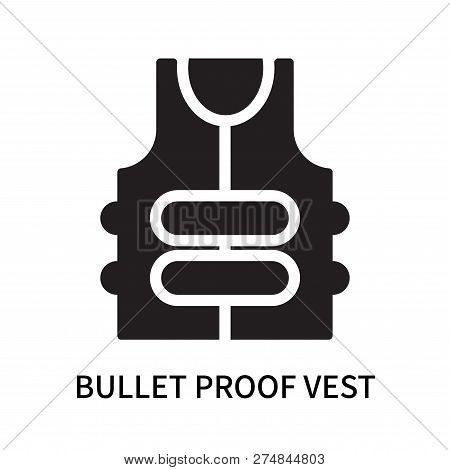 Bullet Proof Vest Icon Isolated On White Background. Bullet Proof Vest Icon Simple Sign. Bullet Proo