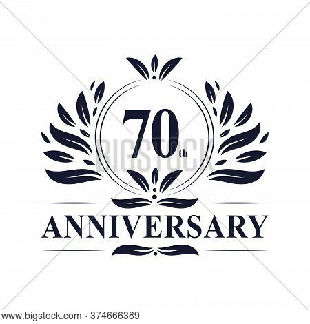 70th Anniversary Celebration, Luxurious 70 Years Anniversary Logo Design.