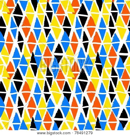 Vector seamless bold harlequin pattern