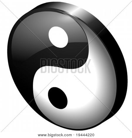 Ying tai Yang vektorin tiedosto 3D