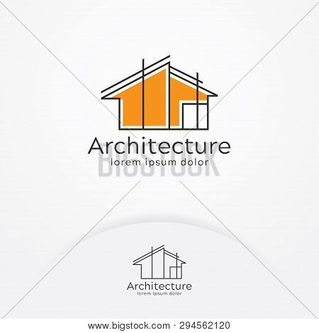 Architecture Logo Design, Vector Construction Company Brand Design Template. Architect And Construct