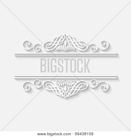 Vector Vintage Border White Frame