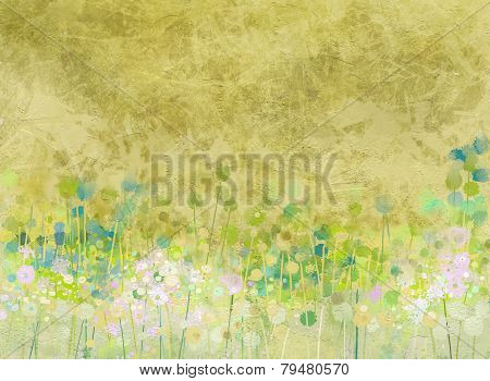 Abstract  Painting  Flowers