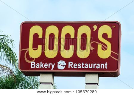 Coco's Restaurant  Sign