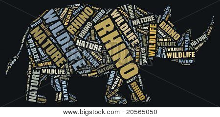 Wordcloud rhino