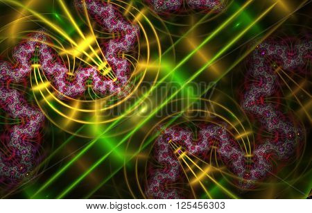 abstract fractal background a computer-generated 3D illustrati