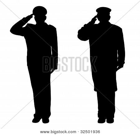 Saluting