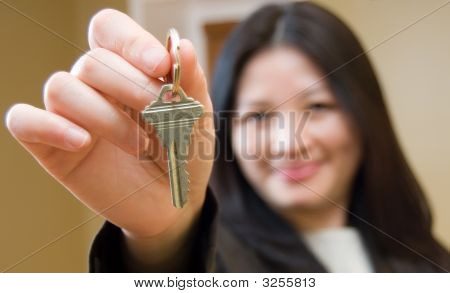 Realtor Giving Key