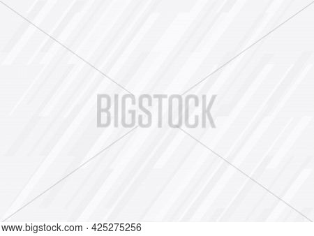 Abstract Background In White And Gray Gradient Color. White Background Texture With Geometric Patter