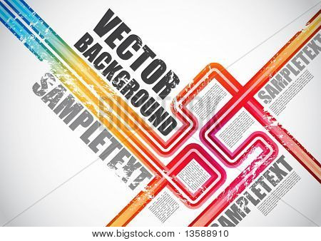 Abstract vector layout design