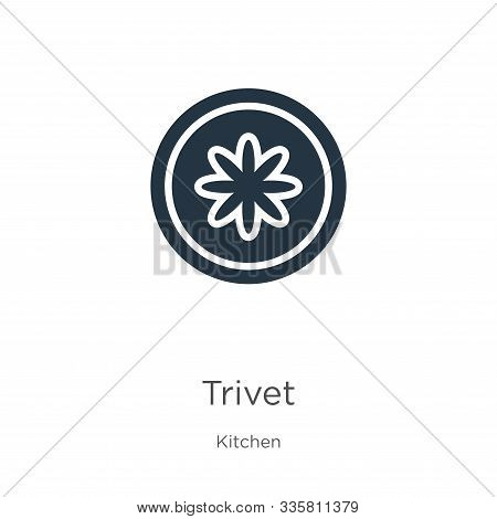 Trivet Icon Vector. Trendy Flat Trivet Icon From Kitchen Collection Isolated On White Background. Ve