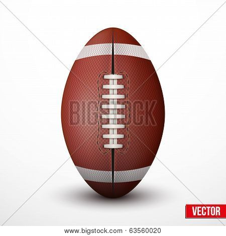 American Football ball isolated on a white background