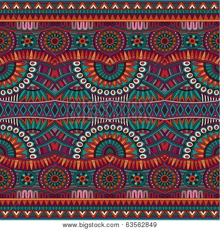 Abstract vector tribal ethnic seamless pattern