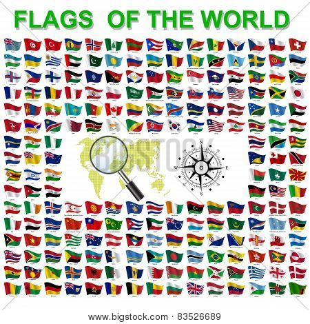 Set of Flags of world