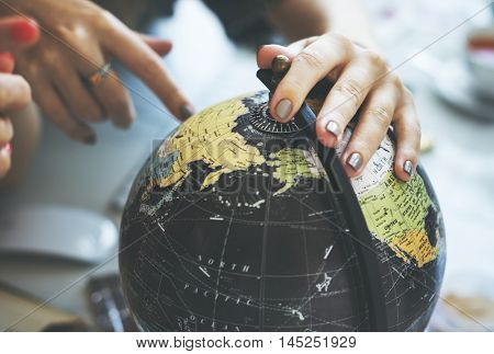 Globe World Map Travel Explore Destination Concept