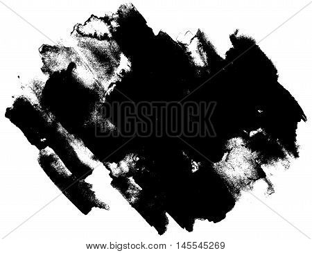 Abstract watercolor traced vector texture. Art design. Backdrop of paint texture. Splatter paint splash background textures. Made by gouache and watercolor paint. Black and white brush strokes.